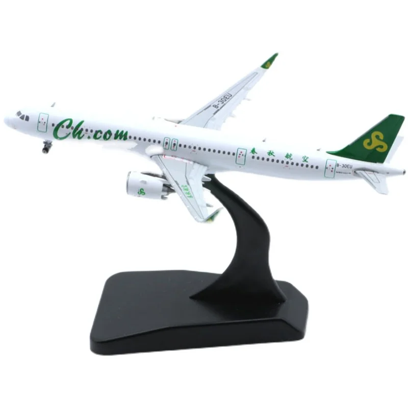 

Модель авиакомпании Spring Airlines A321NEO, масштаб 1:400, с базовым сплавом, самолет для коллекционных сувениров, шоу, Подарочные игрушки