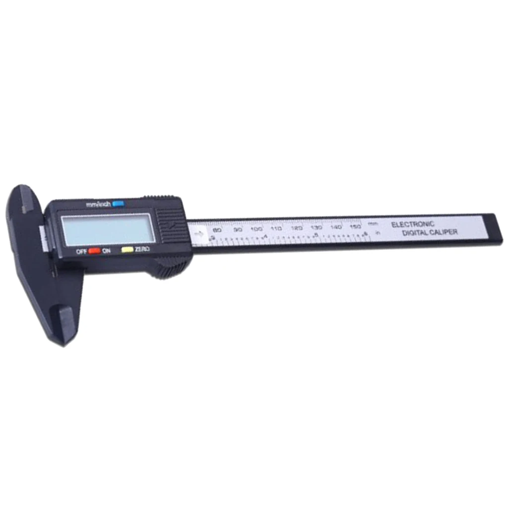 

Silver/Black Digital Caliper With LCD 150mm/6 Inch Electronic Display Tool