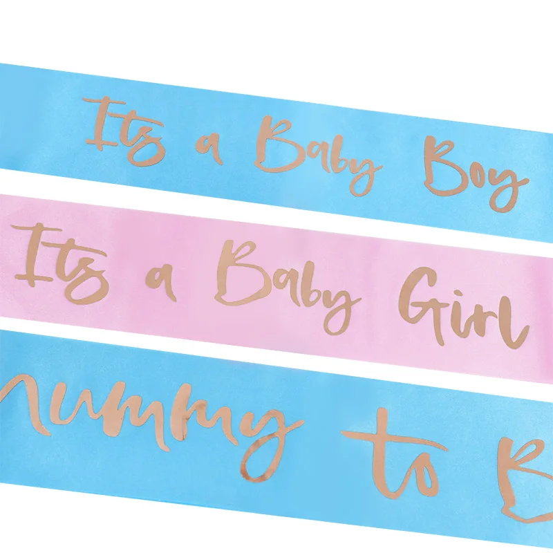 

1pc Blue Pink Mommy To Be Its A Baby Boy/girl Sash Baby Shower Gender Reveal Newborn Party Decoration Pregnant Mom Favor Gifts