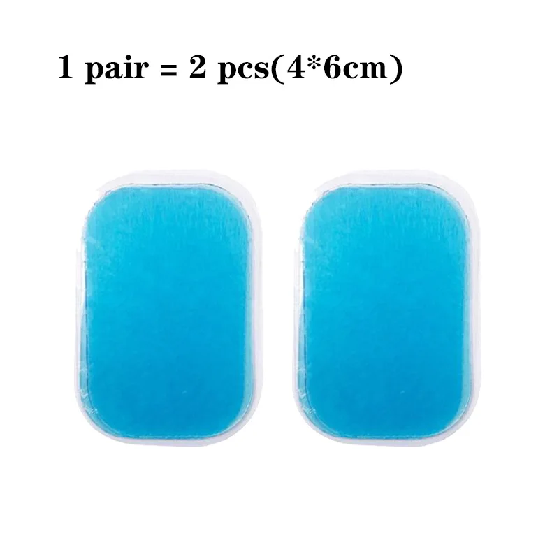 1 pair(2 pcs) 10 пар 20 шт. сменный гель-стикер для фитнеса, гидрогелевый электрод для массажера, пластырь для EMS, стимулятор мышц, тренажер, АБС-пластик - Цвет: 1 pair(2 pcs)