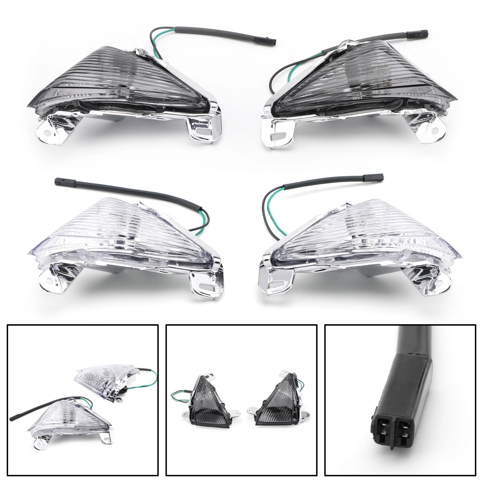 

Передний указатель поворота Areyourshop для Kawasaki ZX14R ZX10R ZX636/ZX6R Ninja 650F светильник мотоцикла