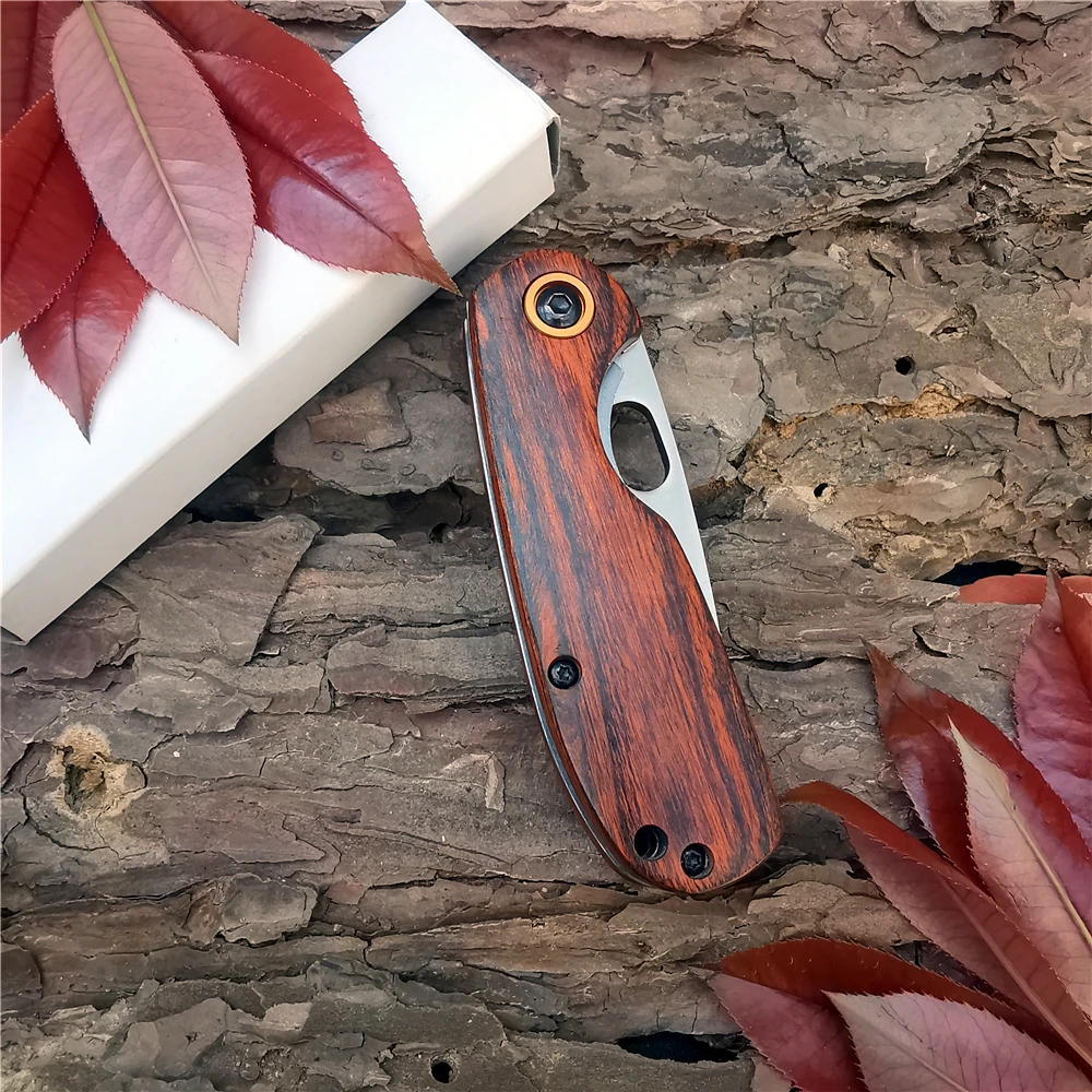 

Outdoor Tactical Camping Hunting Survival Pocket Folding Knife 2.7" Chain Defense Tool Mini EDC Multi Knives Portable Knife