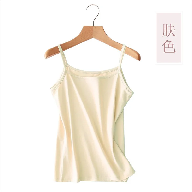 

ICCLEK Camisole with Sleeveless Tops Inside and Outside, All-match Sexy Modal Black and White Suspenders