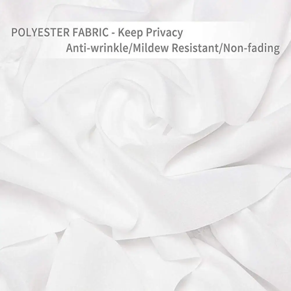 Высококачественная белая большая кружевная занавеска для ванны ручной работы