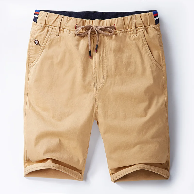

Summer leisure sports shorts men's elastic waist multi color loose straight tube fattening oversize men's pants