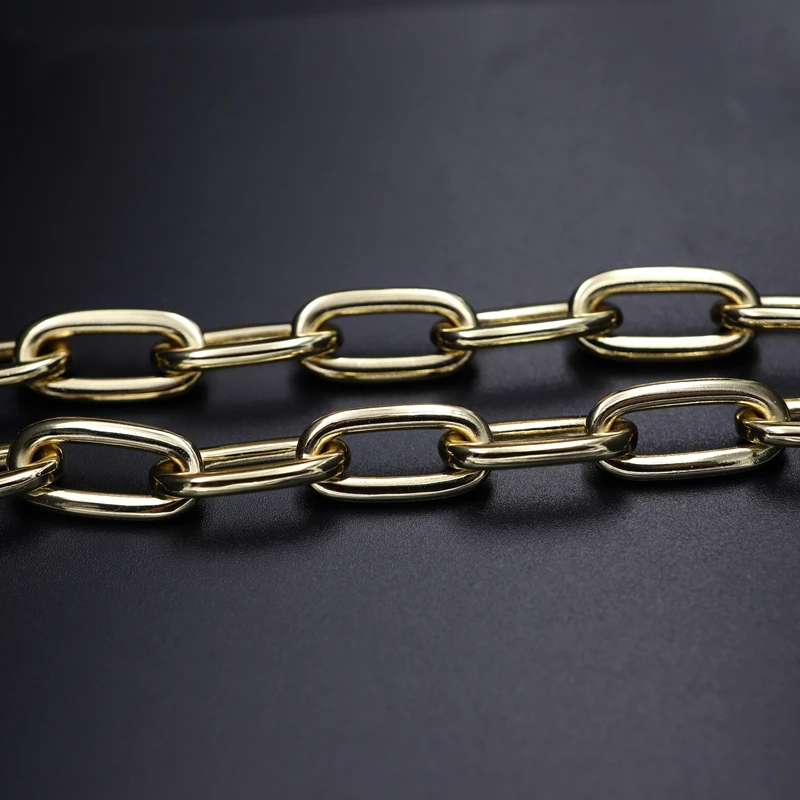 Роскошные золотистые комплекты ювелирных изделий из крупных звеньев цепи