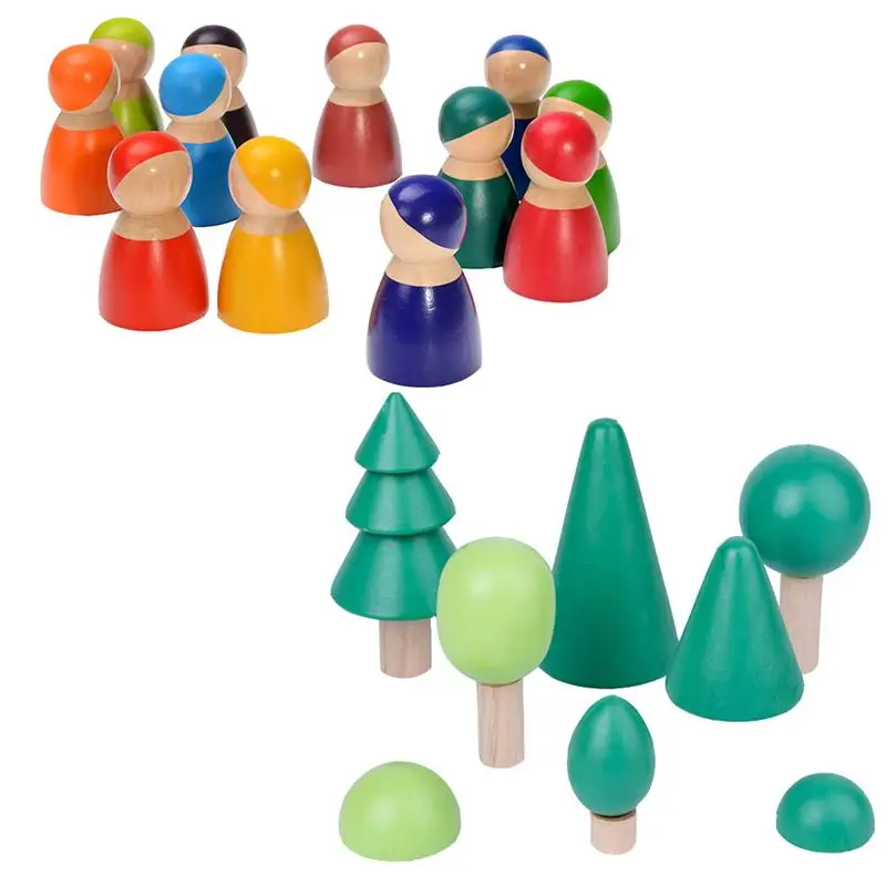 

1 Set of Plaything Block Set Villain Blocks Supplies for Kids Nursery School