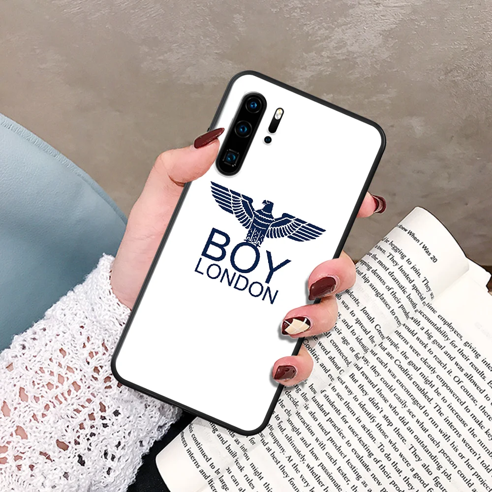 

Boy London Fashion Trend Brand Phone Case For Huawei P Mate Smart 10 20 30 40 Lite Z 2019 Pro black Waterproof Pretty Cell