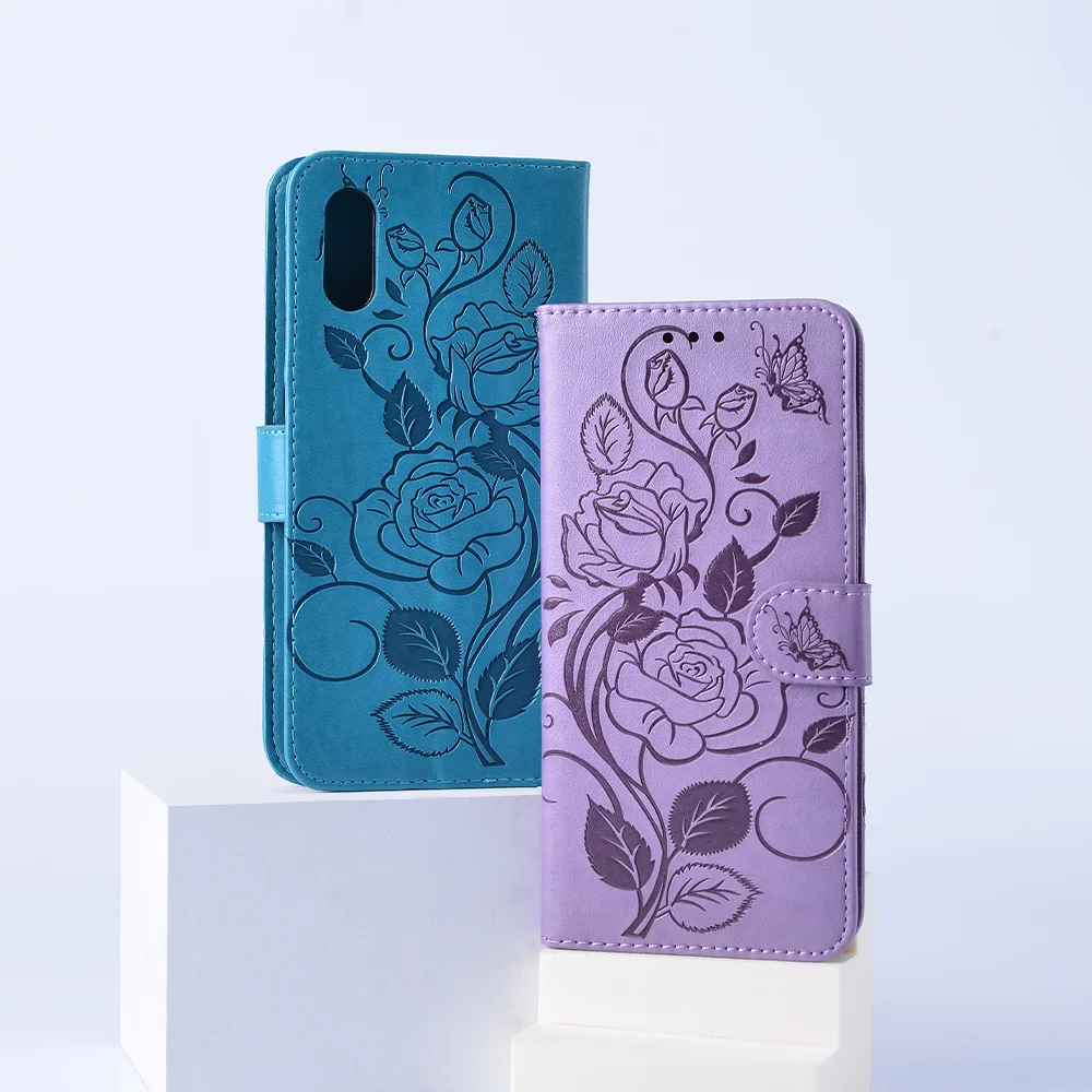 Модный 3D чехол-книжка из искусственной кожи с цветочным рисунком для Oppo Realme X7 Max