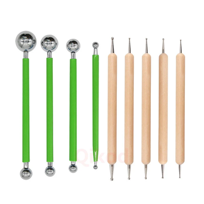 9pcs DIY Slime Tools Soft Clay Mud Carving Kits Stainless Steel Knife Tool Plastic Play Dough Sets Gift | Игрушки и хобби