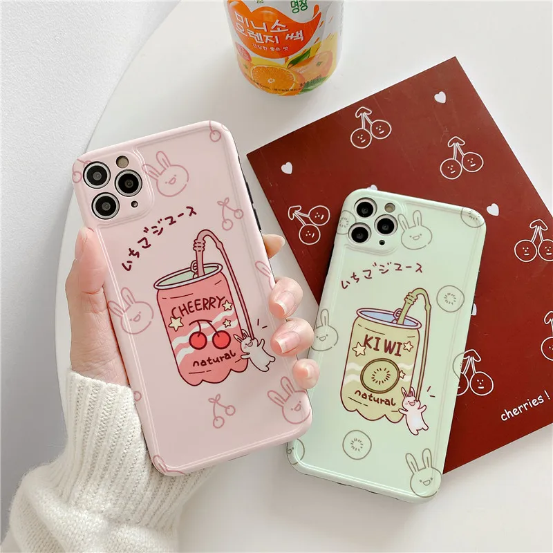 Стильный чехол для мобильного телефона в корейском стиле, подходящий для iPhone 7 8 Plus, противоударный 11 Pro MAX X XS XR Cover on.