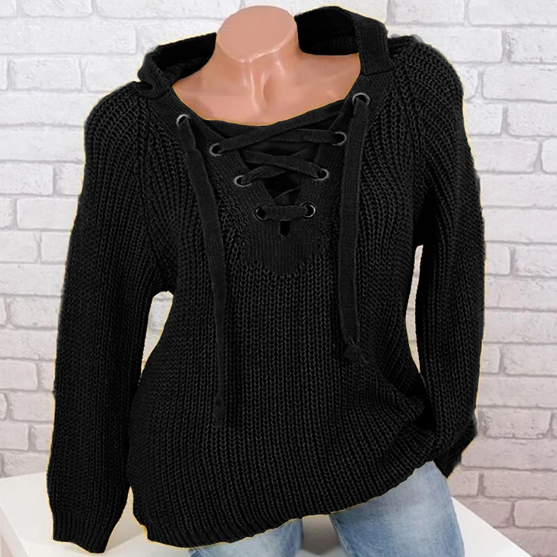 Женский свитер 2020 осень зима новый однотонный базовый с длинным рукавом на