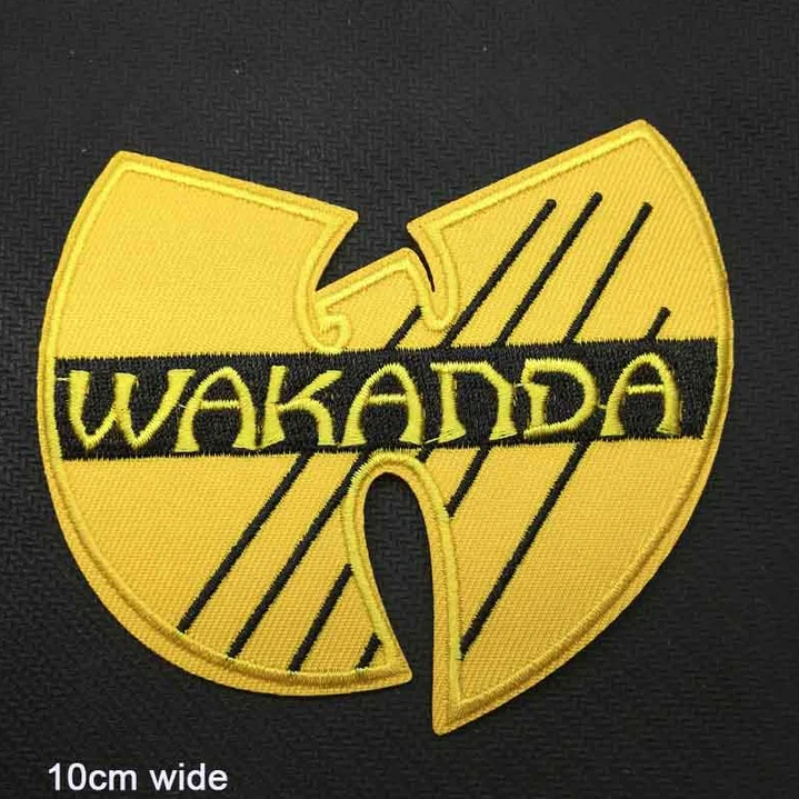 Антикварная медь Черная пантера Wakanda железа на вышитые одежды патчи для одежды наклейки одежды оптом - Цвет: Антикварная медь