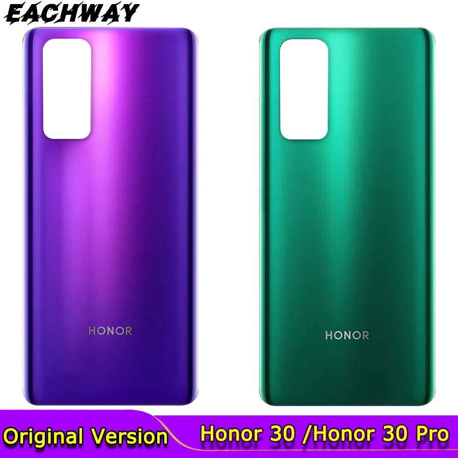 

Задняя крышка для аккумулятора Honor 30, Задняя стеклянная крышка для Huawei Honor 30, чехол для аккумулятора Honor 30 Pro
