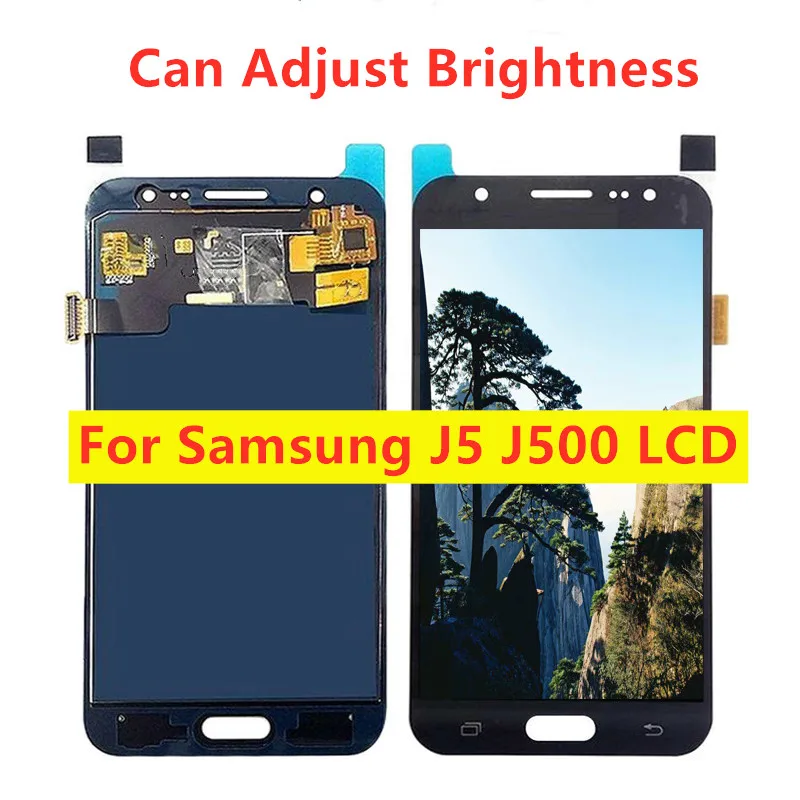 Регулировка яркости ЖК дисплей для samsung J5 2015 J500 J500F без битых пикселей сенсорный