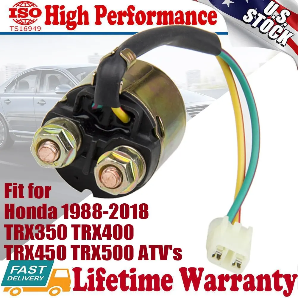 

New Solenoid Relay For Honda Rancher 350 400 420 FOREMAN 400 450 500 RUBICON ATV