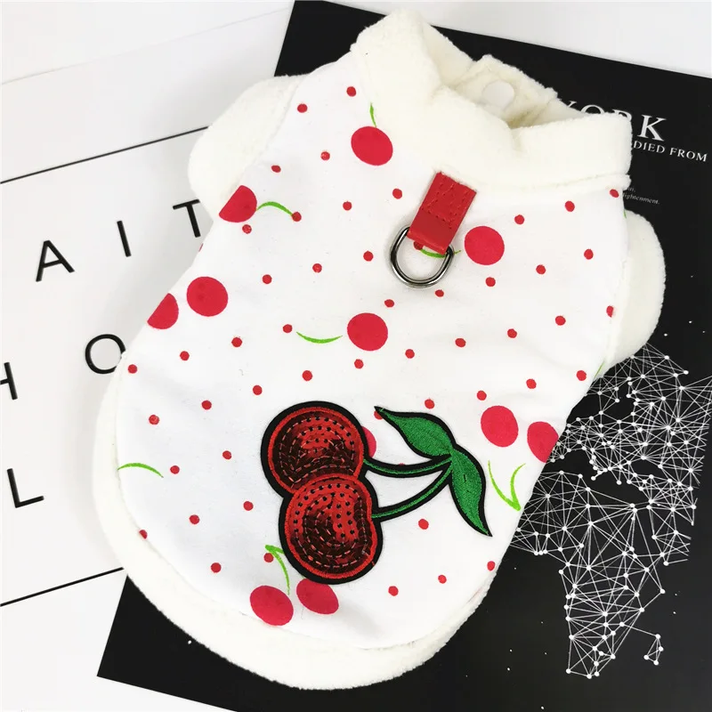 Зимняя тёплая одежда для чихуахуа яркая маленьких собак французского бульдога