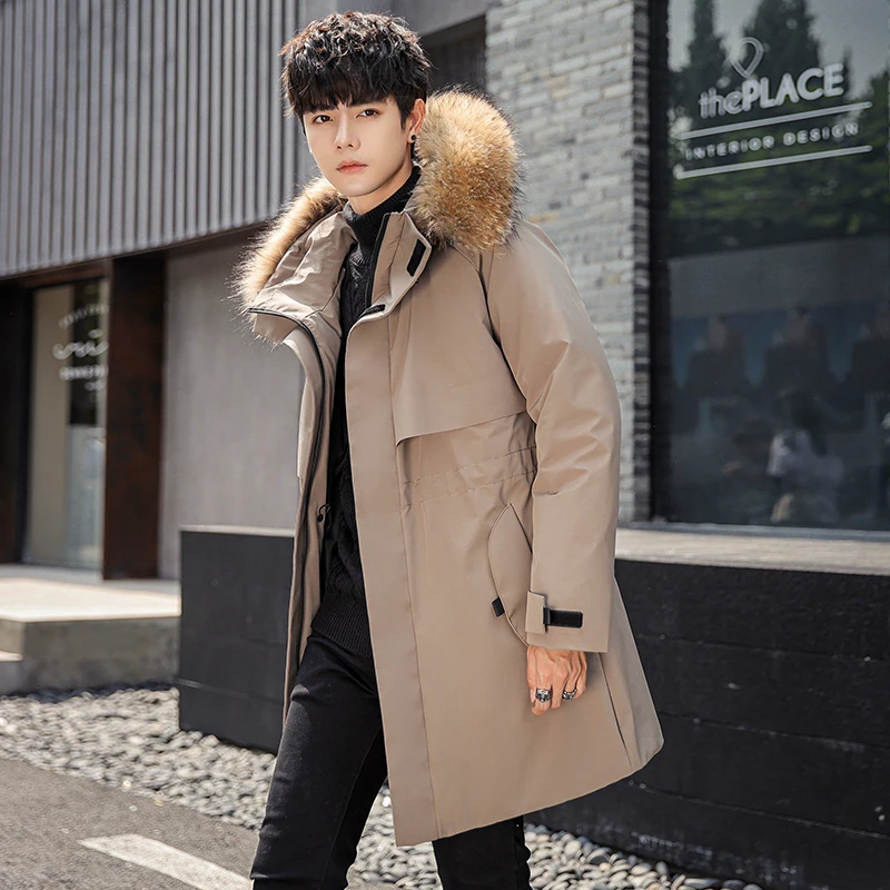 off-Season Clearance Men's down Jacket Men's Mid-Length New Winter Menswear Brand Parka Fashion men clothing