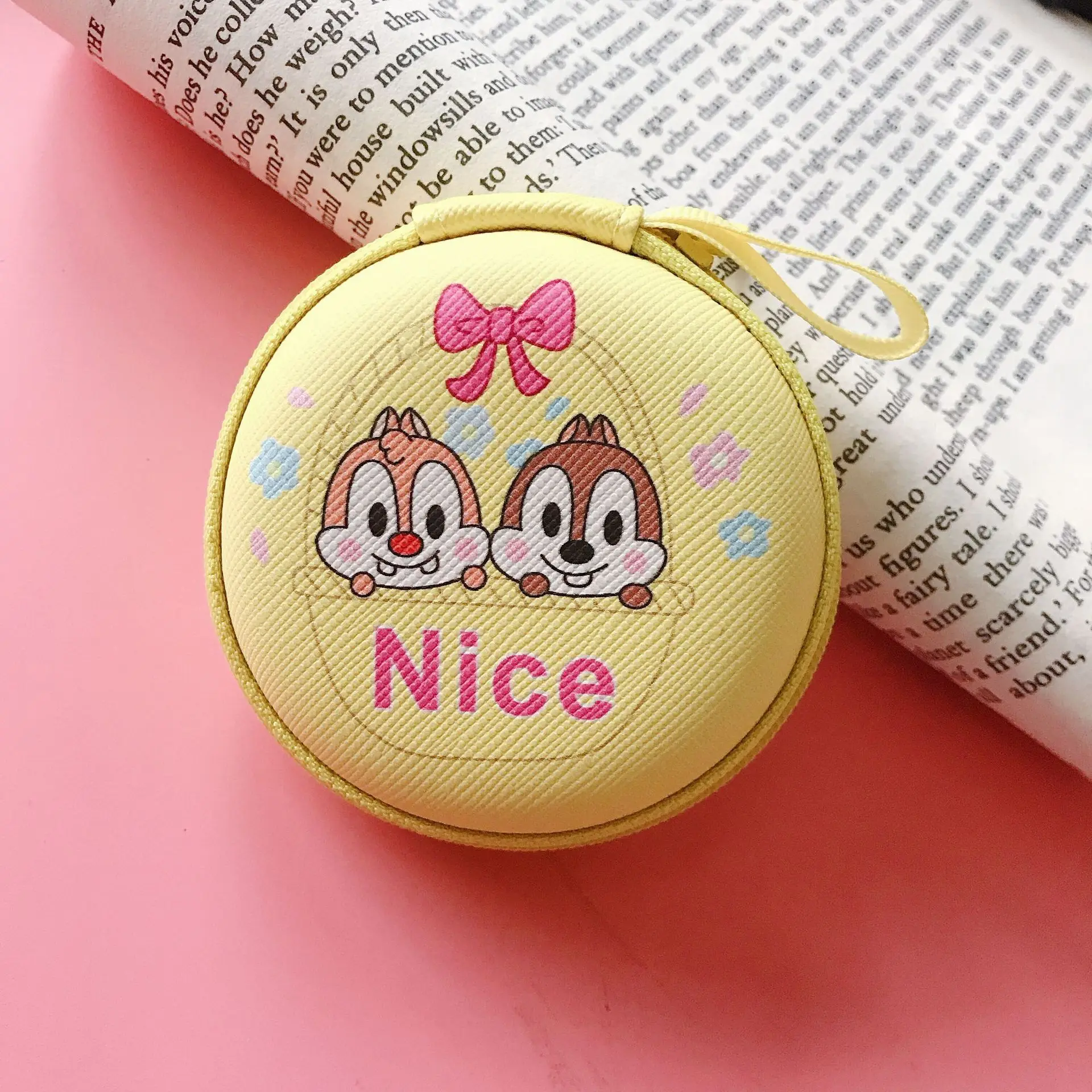 Disney minnie коробка для хранения наушников полиуретановый Кошелек для монет подвеска девочка мальчик Монета Сумка Человек-паук стежка ключ сумка кошелек