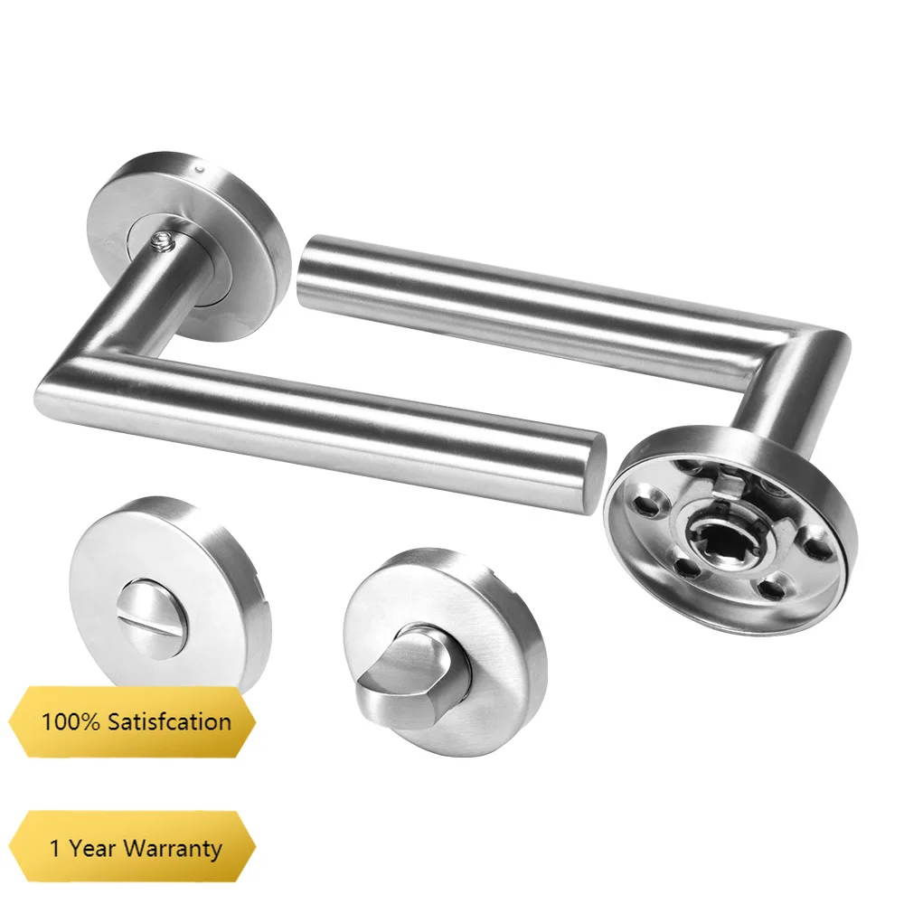 

1 Set Handle Door Sliding Interior Door Handles Household Accessories Entrance Gate Lever Knob For Bedroom Bathroom