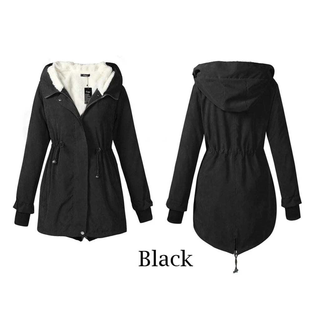 Женские парки зимние модные средней длины Стеганое пальто женские теплые