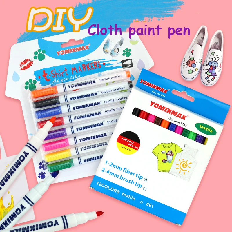 Перманентные маркеры для рисования 8 12 цветов|Маркеры рисования| |