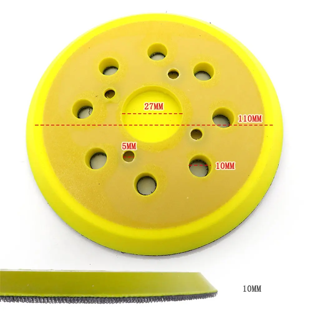 

5in 125mm 8-Hole Back-up Sanding Pad Hook and Loop Sander Backing Pad for Electric Grinder Power Tools Accessories