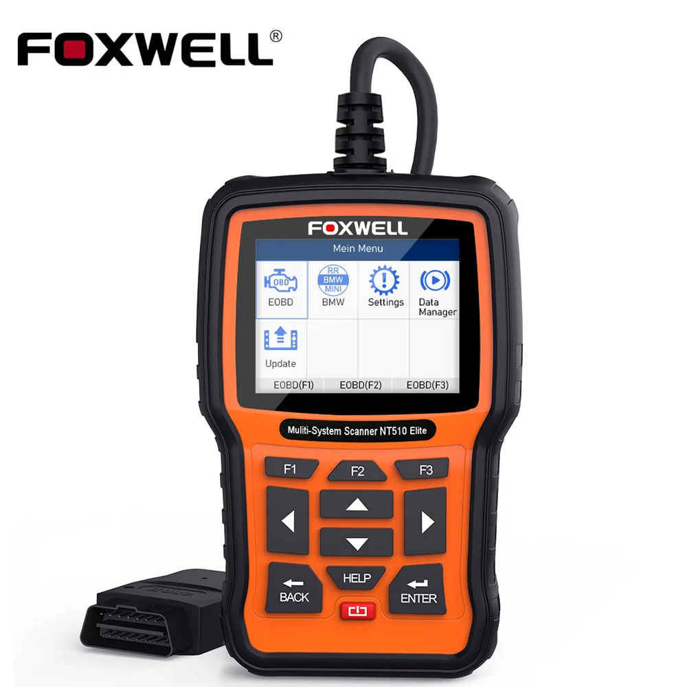 

FOXWELL NT510 Elite OBD OBD2 Diagnostic Tool ABS SRS Airbag SAS EPB Oil Service Reset DPF Code Reader OBD2 Automotive Scanner