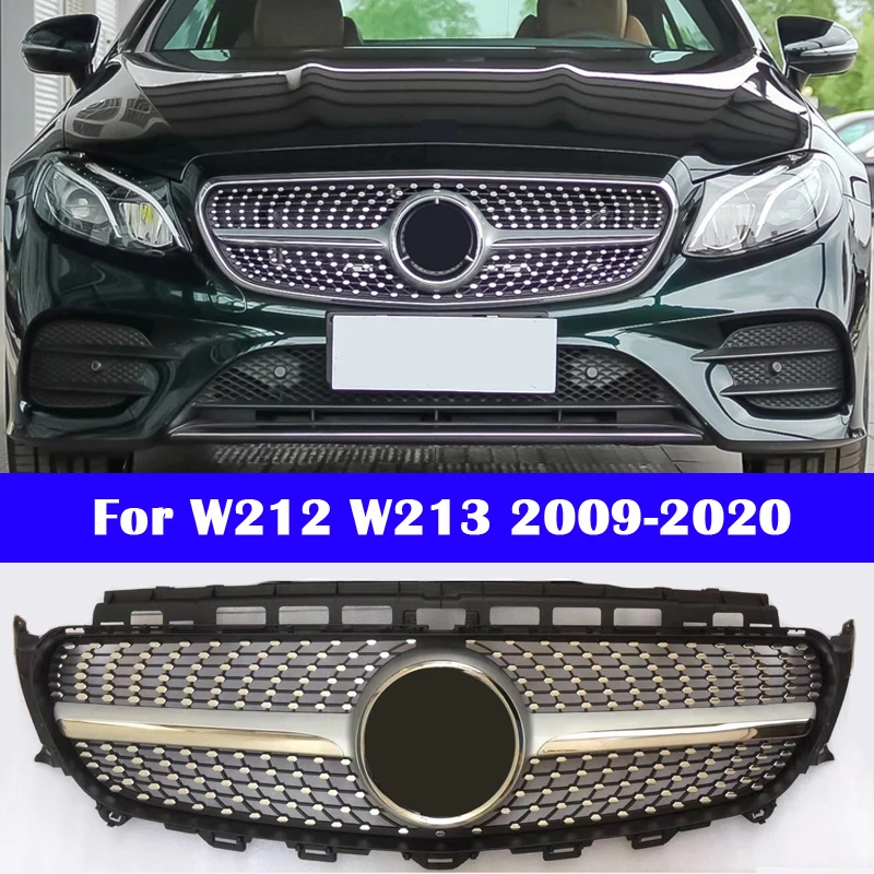 Передняя Центральная решетка для Mercedes Benz E Class W212 W213 вертикальная стайлинга
