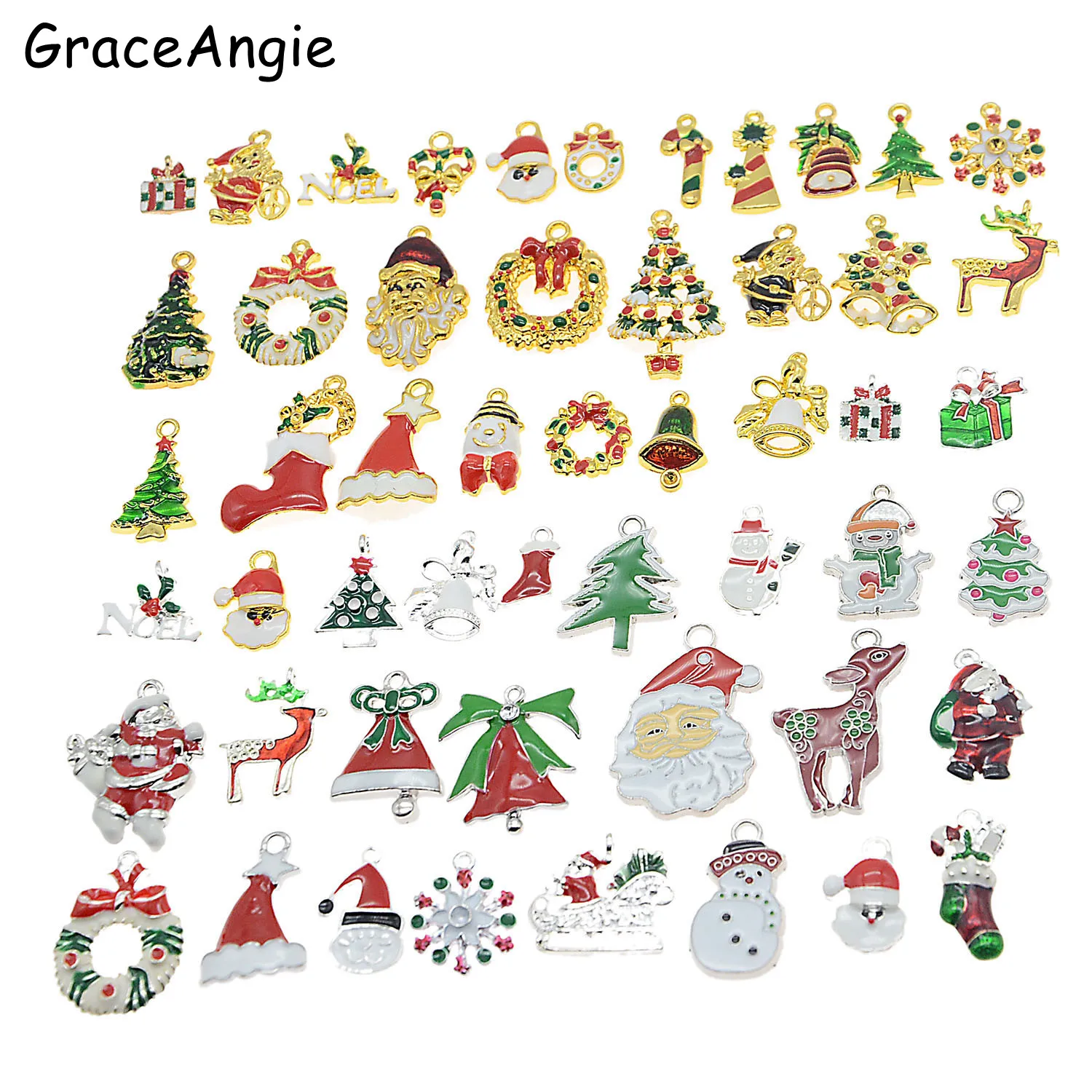 15 шт. металлические эмалированные подвески для браслетов серег | Украшения и