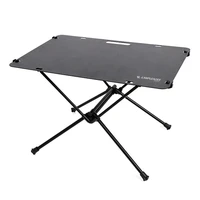 camping folding table aluminum alloy desktop non slip hanging hole durable outdoor glamping picnic fishing coffee tea mini table