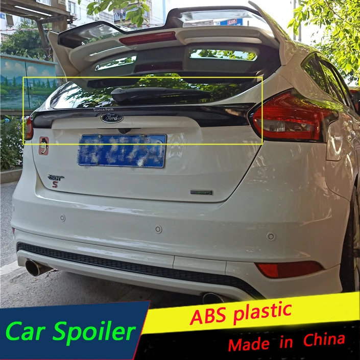 Для Ford Focus спойлер на крыше высокого качества ABS Материал заднее крыло автомобиля