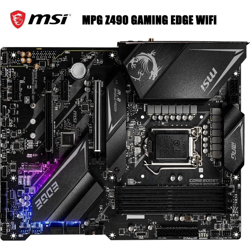 

Brand New MSI MPG Z490 GAMING EDGE WiFi 6 ATX Computer Motherboard Support CPU 10900K/10700K (Intel Z490/LGA 1200) for PC DIY