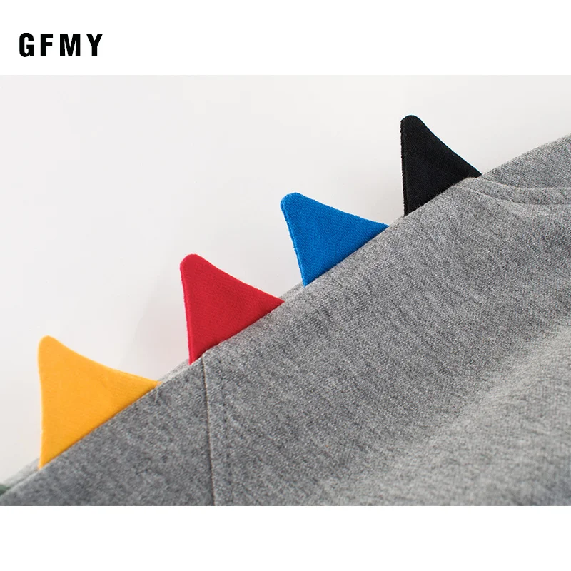 GFMY 2019 спортивные штаны Новые вышитые карманы с динозавром однотонные длинные для