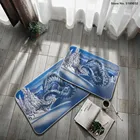 Дракон Входные Коврики животные Коврик в китайском стиле коврики для ванной комнаты 40x60 см фланелевый коврик для пыли балкон домашний ковер