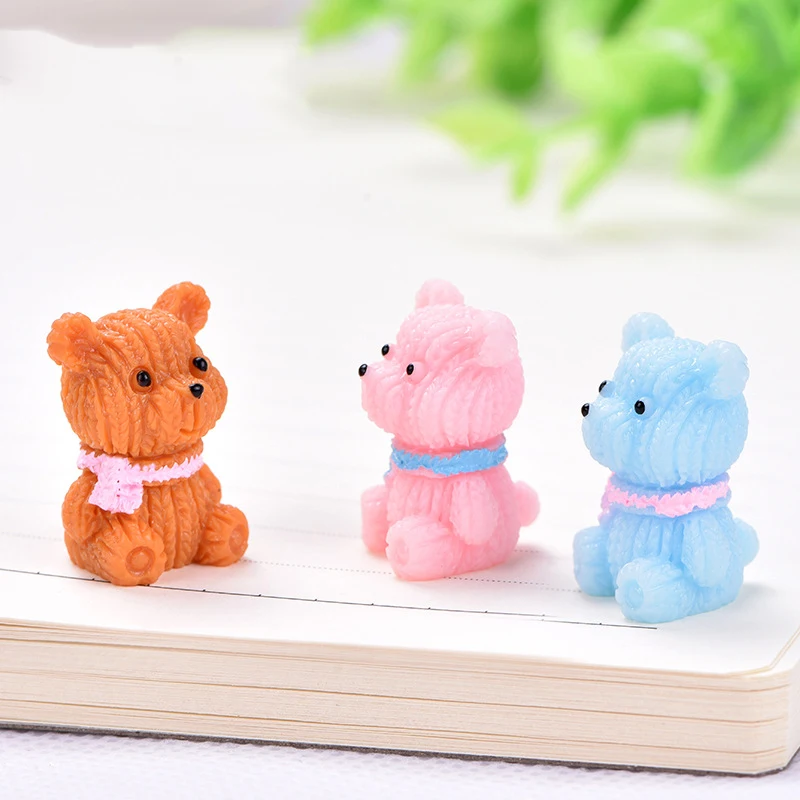 Милый шарф из смолы 10 шт. украшения для Мишки Тедди миниатюрная фигурка