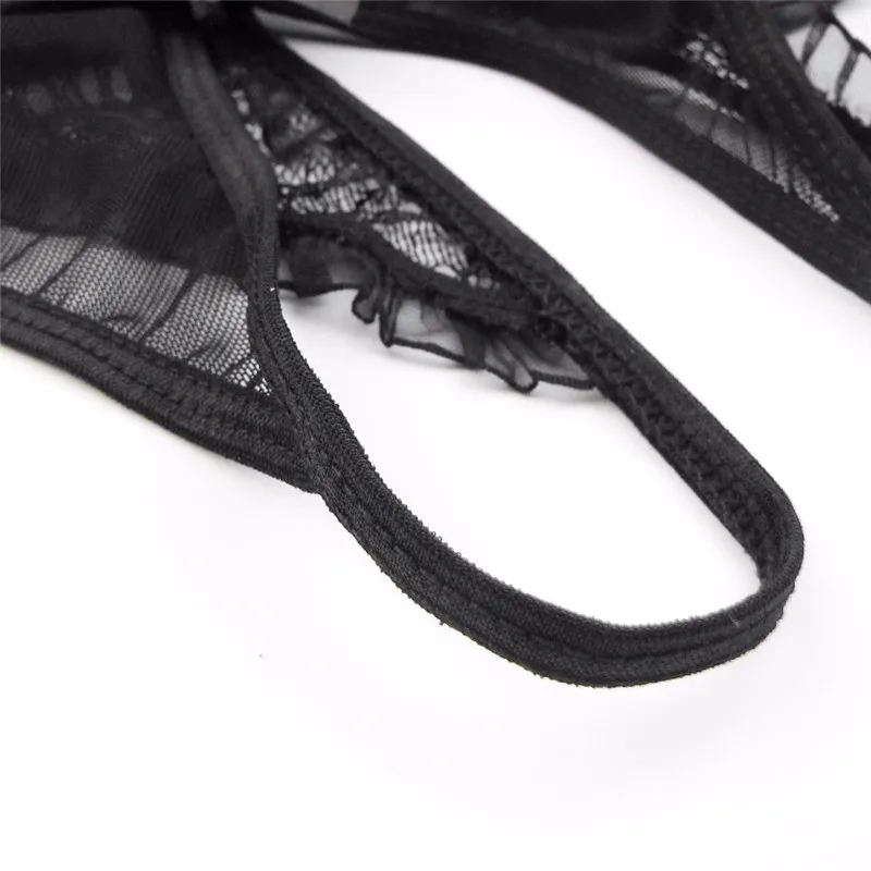 Эротическое нижнее белье Женский эротический кружевной бюстгальтер с открытой