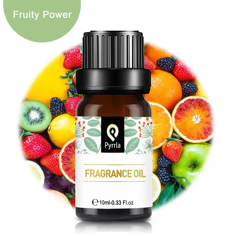 

Pyrrla Fruity Power Fragrance Oil 10ml Essential Oils For Aroma Oil Diffuser Humidifier Perfume Candles Sandalwood Pine Needle
