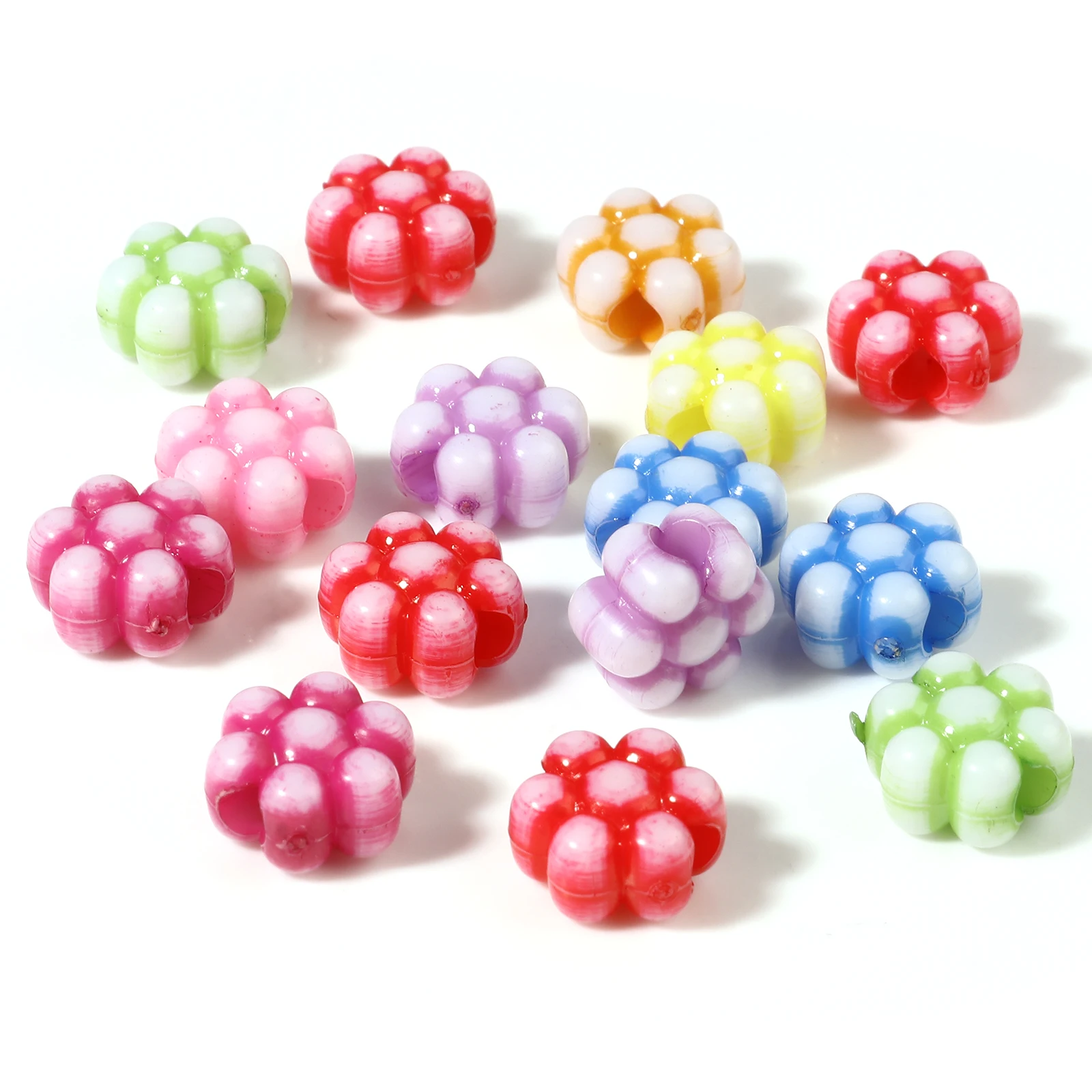 

Acrylic Beads Flower At Random Color Sweet Loose Spacer Beads DIY Making Bracelets Necklace Jewelry About 12mm x 11mm,300PCs