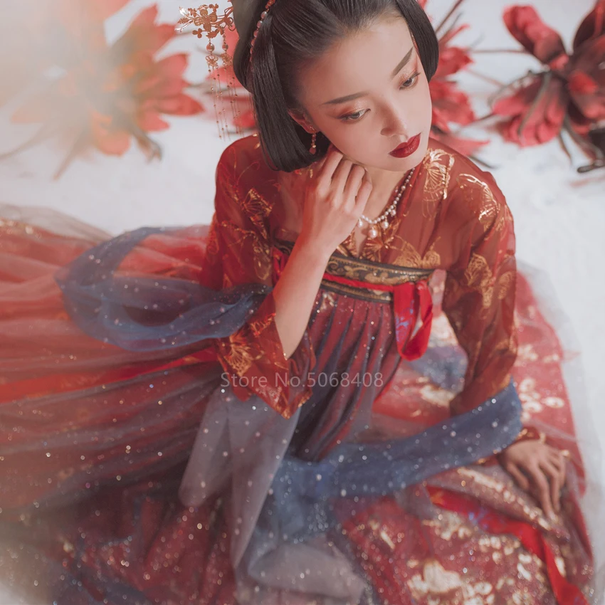 Винтажное китайское традиционное народное танцевальное платье китайская