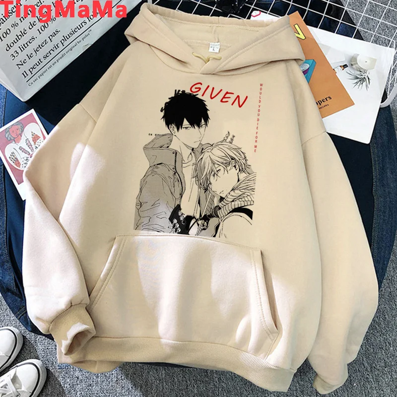 

Given Mafuyu Yaoi hoodies men grunge Oversized printed printed male hoody hoddies graphic Korea