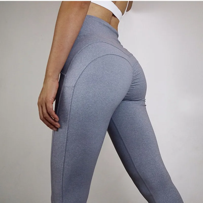 

Cutout Waist Yoga Pants For Women Gym Booty Shape Push Up Fitness Workout Tights 4 Way Stretch High Waist Sport Leggings 2019