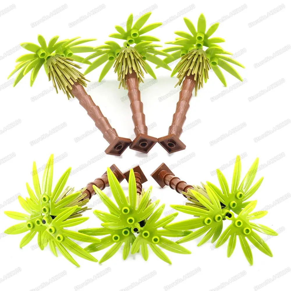 Озеленение дерева Строительный блок завод сборка город МОС фигурки уличный вид