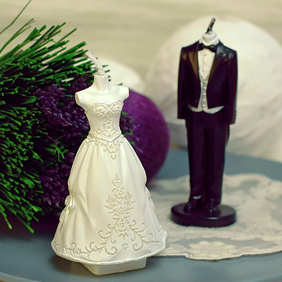 Романтический в виде жениха и невесты нарядное вечерние буж Бланш белого цвета