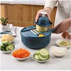 Кухонный многофункциональный измельчитель овощей 12 шт. измельчитель картофеля редиса измельчитель слайсер с защитой рук салатный утюжок