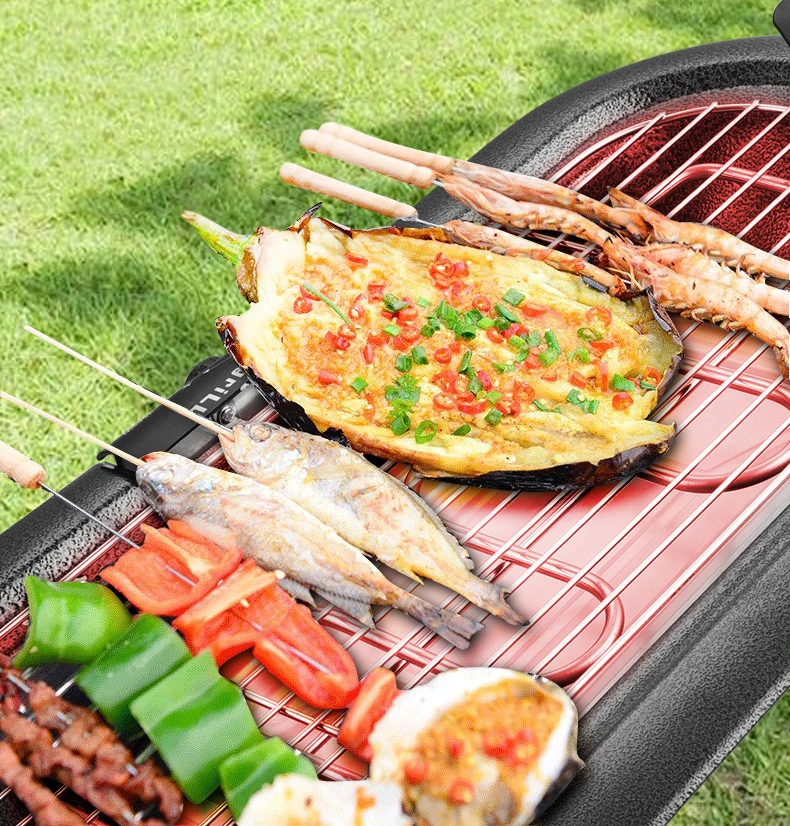 korean bbq grill pan electric indoor hot pot multifunctional non stick ourdoor smokeless shabu machine free global shipping
