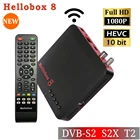 Телевизионная приставка Hellobox8 H.265, комбинированный ТВ-приставка DVB T2 DVB S2, Wi-Fi HEVC PowerVu Biss M3U
