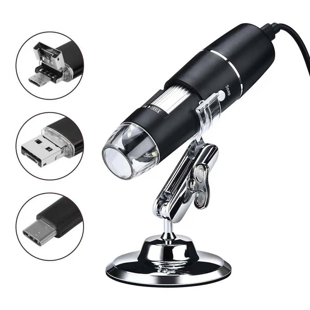 

Endoscope Hand Held Endoscope 1000X 0.3 mp Ear Cleaning Tool Mobile Phones Monitoring 8LED ABS Practical Durable