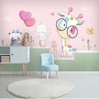 custom mural wallpaper 3d small animal childrens room decoration background wall painting sticker self adhesive poster papel