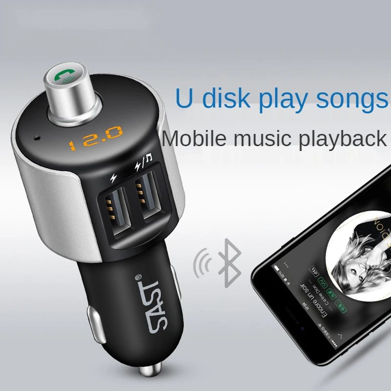 

FM-трансмиттер автомобильный с Bluetooth 5,0 и mp3-плеером